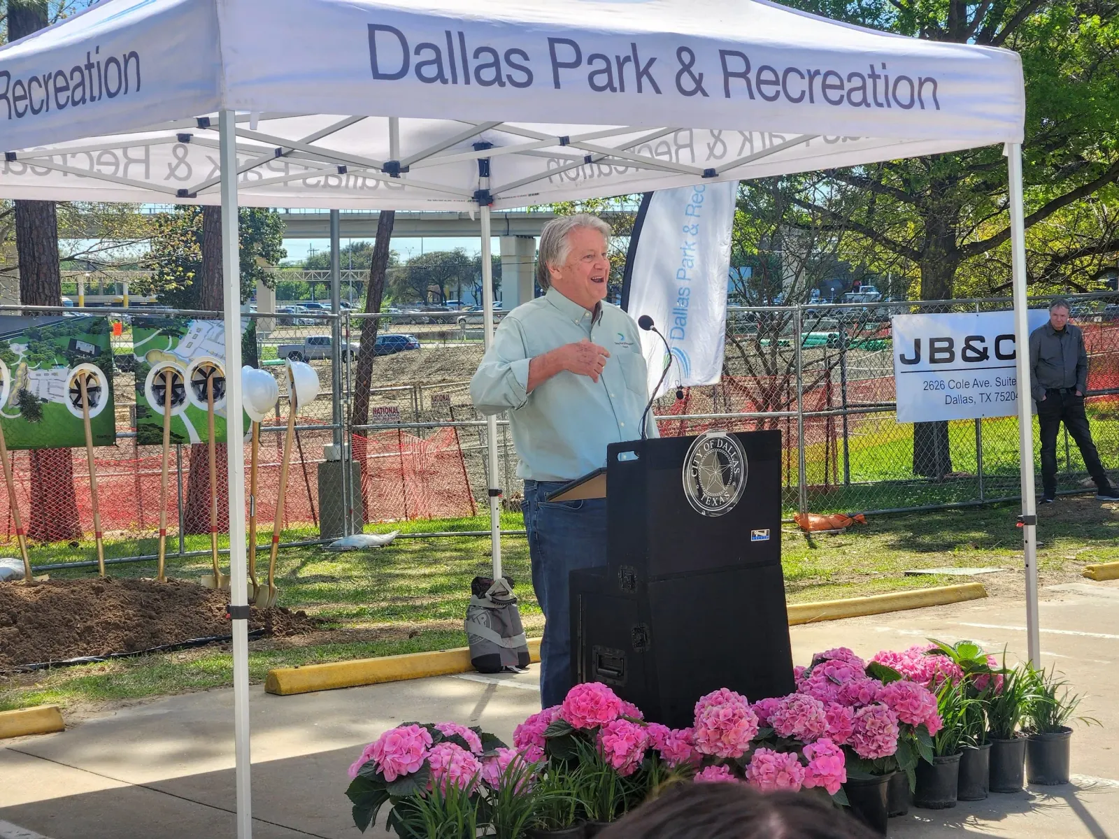 Bachman Lake Skatepark Ground Breaking Park Board Member Tim Dickey.jpg