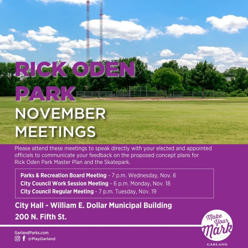 Garland Skatepark Flyer