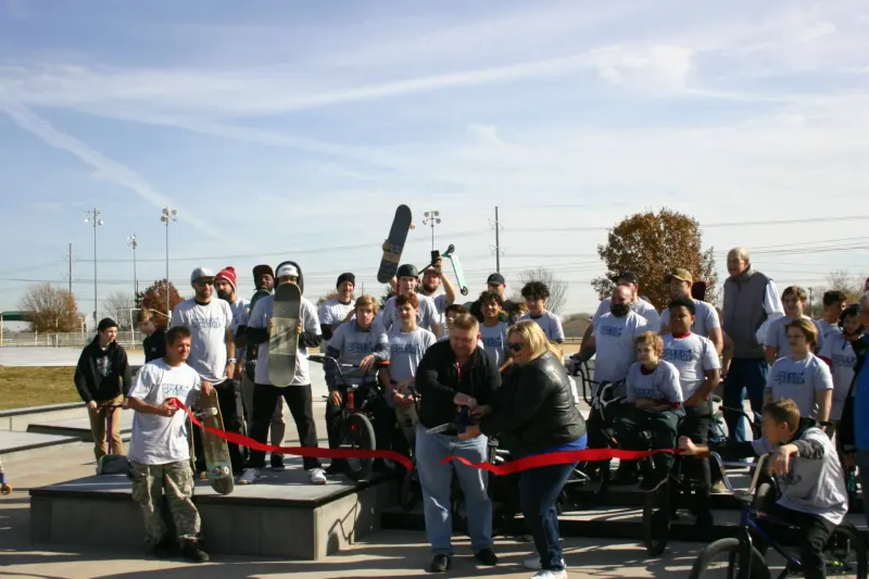 The Colony redesigned skatepark Ribbon Cutting Ceremony, December 2017