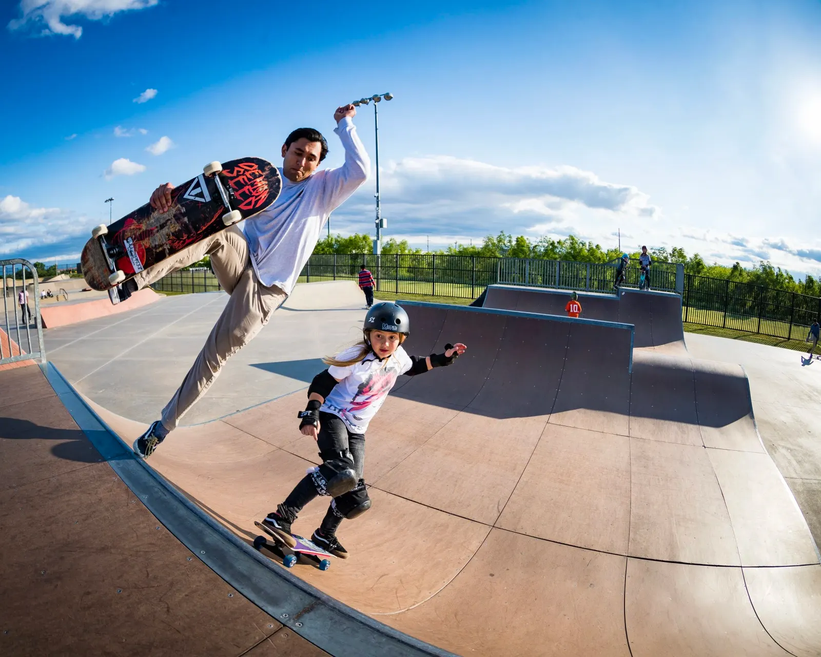 Will Cortez kkating the park